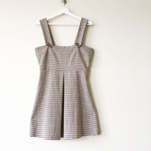 Zara Houndstooth Overall Mini Dress - Picture 6 of 10